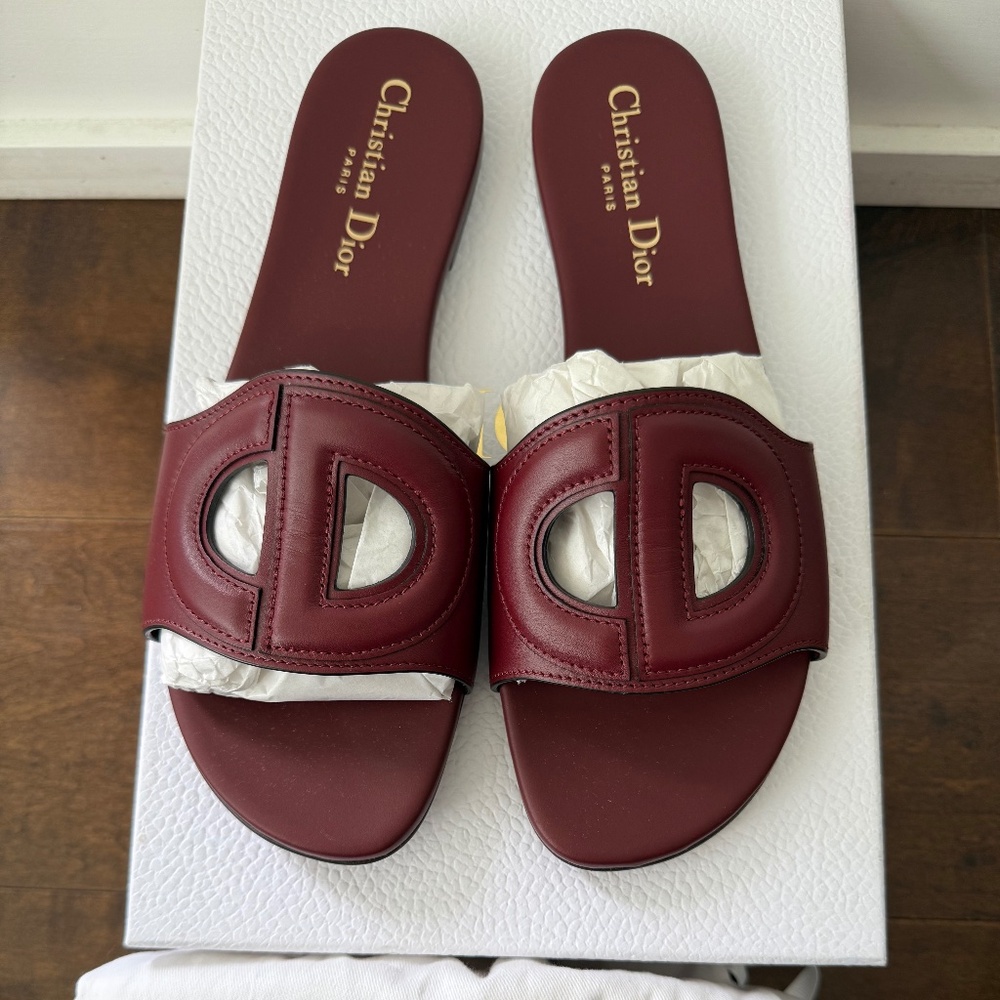 Dior D-Club patent leather mules - Picture 4 of 6